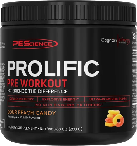 Vista 12 de PEScience - Suplemento energético Prolific en polvo con óxido nítrico para el pre entrenamiento, 40 cucharadas