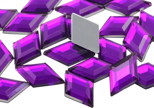 Vista 14 de Allstarco 11x18mm Flat Back Diamond Acrylic Rhinestones Plastic Gems for Jewelry Making Costume Jewels Cosplay Embelishments - 120 Pieces