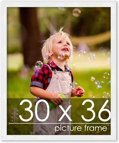 Vista 12 de Poster Palooza Marco de 24 x 32 pulgadas, de madera de pino maciza, acrílico UV, respaldo de espuma y accesorios para colgar incluidos