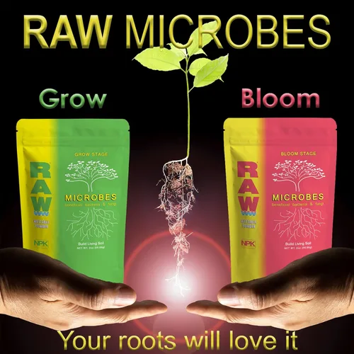 Vista 5 de RAW Microbes Bloom 2lb - Inoculante microbiano beneficioso para plantas con flores - Aumenta la absorción de nutrientes y mejora el desarrollo