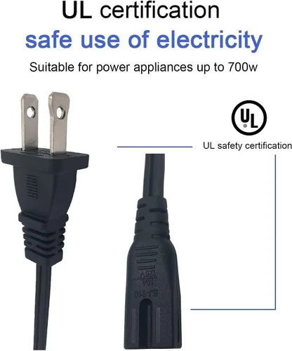 Vista 6 de BestCH Cable de alimentación de CA para Sony portátil CDP19 CDP27 CDP37 CDP47 CDP85ES CDP110 CDP190 CDP-310 CDP390 CDP510 reproductor de CD/MP3