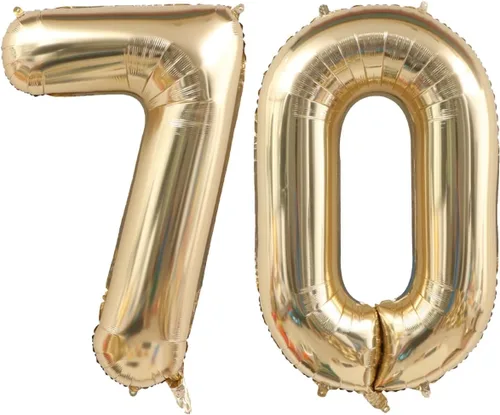 Vista 61 de Globos de oro claro de 40 pulgadas con el número 0, globos gigantes de helio de Mylar de aluminio de 0 pulgadas, globo digital grande para niñas
