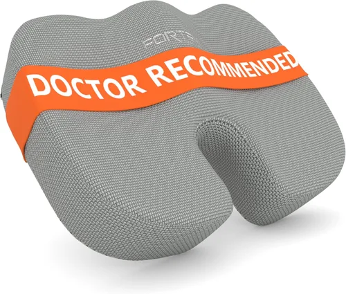 Vista 17 de FORTEM - Almohadón ortopédico de espuma viscoelástica de calidad premium – Brinda alivio al dolor de coxis y ciática – Mejora la postura – Parte