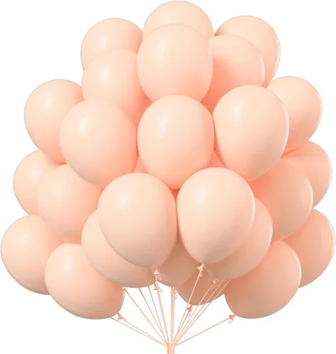 Vista 63 de PartyWoo Globos color nude, 50 globos bohemios de color albaricoque de 12 pulgadas, globos beige para guirnalda de globos o arco de globos como