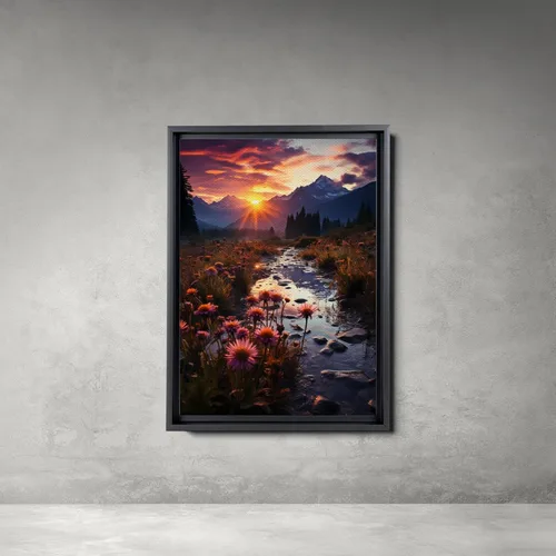 Vista 2 de Landscape Wall Decor, Huge Canvas, Nature Wall Print,Print, Mom's Gift, Livingroom Wall Decor, Nature Landscape Painting, Canvas Wall Art