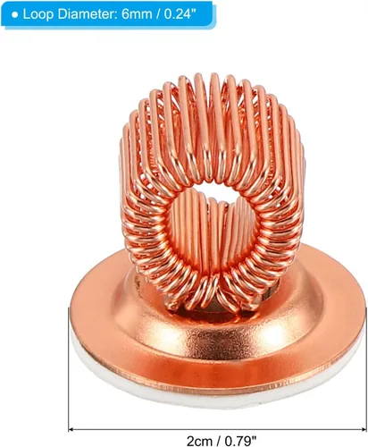 Vista 2 de PATIKIL Pen Holder Clips, 2Pcs Metal Rotatable Self Adhesive Spring Loop Pencil Organizer for Office Wall Refrigerator Whiteboard Map, Multicolor