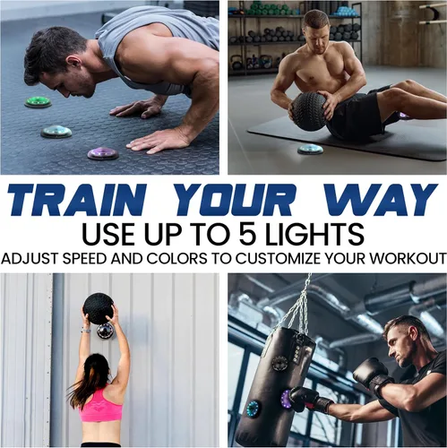 Vista 5 de Reflexx RLT 2.0 - Reaction Time Training Lights for Agility - Hand Eye Coordination Training Agility Light Pods for Reaction Games and Fast