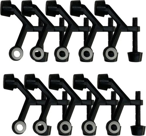 Vista 14 de Design House 189050 - Protector de pared para tope de puerta con punta de goma, color negro mate, 5 unidades, 189050