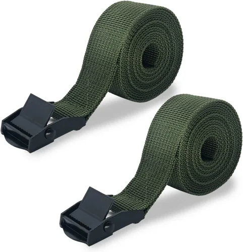 Vista 9 de Correas de cámara de sendero, correa de montaje de cámara de juego con hebilla de aleación de larga duración, 0.984 in de ancho x 6 pies de largo