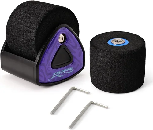 Vista 4 de NEWISHTOOL Herramienta de aplicación de vinilo resistente al calor, rodillo de costura de esponja con mango de aleación de aluminio con espuma