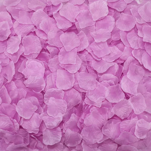 Vista 2 de CODE FLORIST 1100 pétalos de rosa de seda para el día de San Valentín, pétalos de rosa falsos para noche romántica, boda, propuesta de decoración