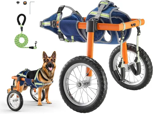 Vista 13 de VEVOR Dog Wheelchair for Back Legs, Lightweight 2 Wheels Pet Wheelchair, Height, Width & Length Adjustable, Dog Cart with Shock-Absorbing Wheels