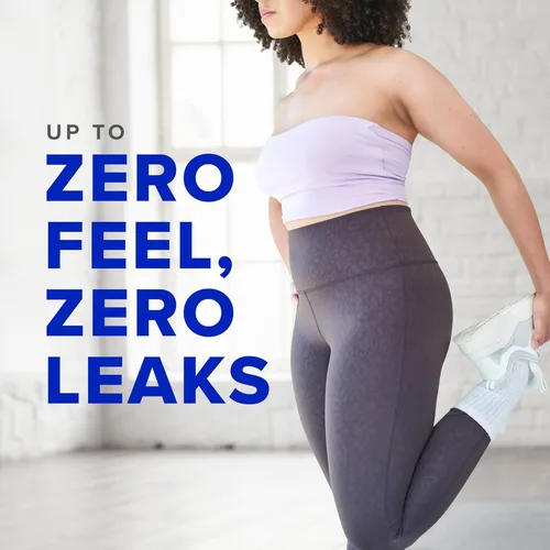 Vista 6 de Always Almohadillas femeninas de algodón puro para mujer, almohadillas FlexFoam con alas, talla 1, absorción regular, sin perfume, 84