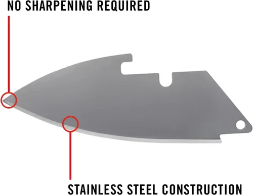 Vista 2 de Juego de cuchillas de repuesto para COAST DX425/DX430 para pesca, campamento, exteriores