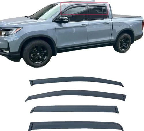 Vista 20 de Viseras adhesivas para ventana, protectores de lluvia compatibles con Toyota Rav4 2006-2012, deflector de ventana de ventilación lateral, protección