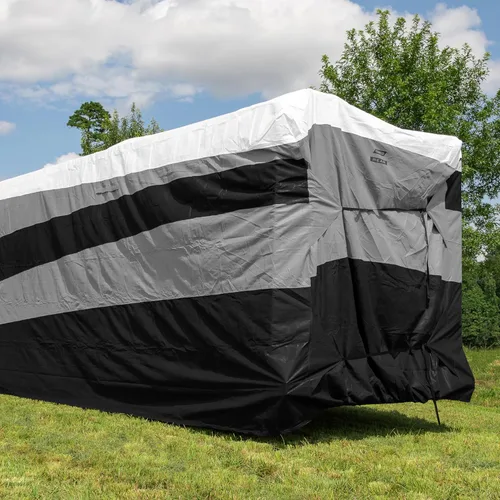 Vista 4 de Camco ULTRAGuard Supreme - Cubierta para autocaravana Se adapta a caravanas de clase C de 20 a 23 pies Diseño extremadamente duradero