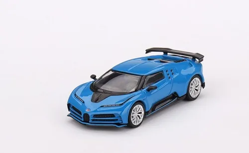 True Scale - Modelo de automóvil en miniatura compatible con Bugatti Centodieci Blu Bugatti Limited Edition 1/64 Diecast Model Car MGT00586, azul