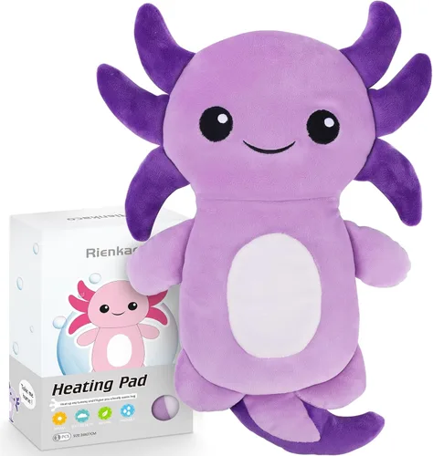 Vista 11 de Almohadilla térmica para microondas para períodos y alivio del dolor de calambres, linda almohadilla térmica de 16 × 12.6'' para microondas