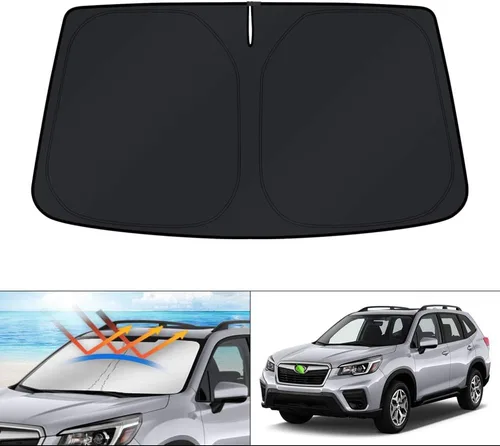 Vista 155 de KUST Parasol para parabrisas para Volkswagen VW Taos 2022-2025 2026, accesorios para ventana, protector de visera solar, plegable, bloquea los rayos