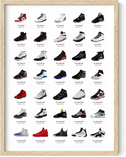 Haus and Hues Póster de tenis para chicos, póster de tenis de Michael Jordan, arte de pared para niños, dormitorio, decoración de habitación, arte