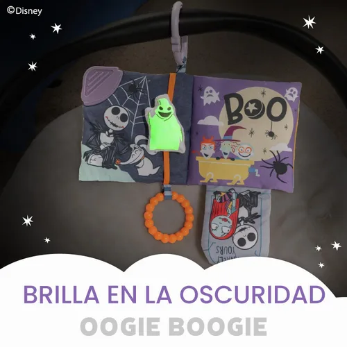 Vista 4 de Kids Preferred Disney Pesadilla antes de Navidad Mi primer susto Jack Skellington Libro blando para bebés con páginas crujientes para dentición