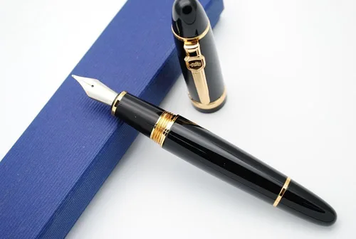 Vista 2 de JINHAO 159 - Pluma estilográfica M (negra con clip dorado)