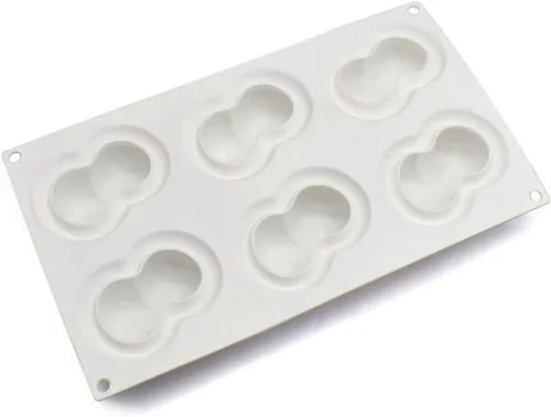 Vista 9 de Surakey Molde de cereza de 6 cavidades para hornear, postre, gelatina, helado, formas de frutas, molde de silicona para chocolate, dulces