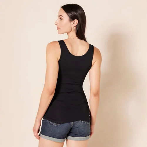 Vista 4 de Tienda Essentials Camiseta de tirantes ajustada para mujer, paquete de 2