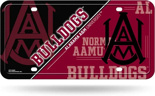 NCAA etiqueta de metal para auto, negro