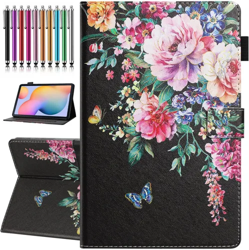 Vista 10 de Funda para Samsung Galaxy Tab A7 Lite de 8.7 pulgadas [SM-T220/T225/T227] Modelo 2021, Cubierta Plegable de Soporte de Cuero PU Premium con Soporte