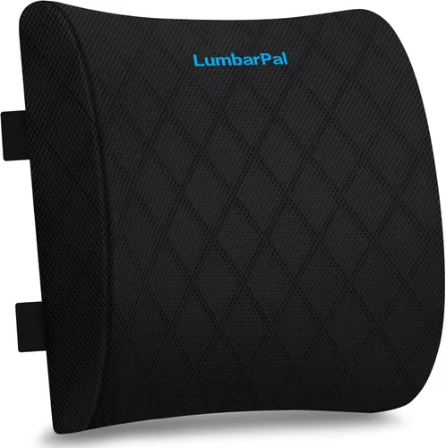 LumbarPal Almohada de Soporte Lumbar para Respaldo de Silla de Oficina Almohada Lumbar para Automóvil, Gaming, Silla de Oficina - Mejora la Postura