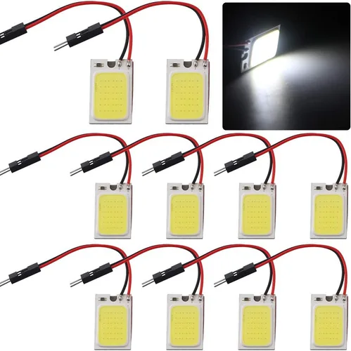 Vista 10 de Grandview Panel de Luz de Cúpula LED COB 18SMD Super Blanco de Ahorro de Energía para Interior de Auto Coche Luz de Placa de Lectura