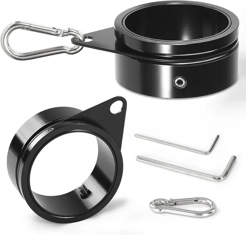 Vista 11 de Anillos de asta de bandera, anillos de aleación de aluminio, anillo de montaje antienvoltura giratorio de 360°, clips giratorios con mosquetón