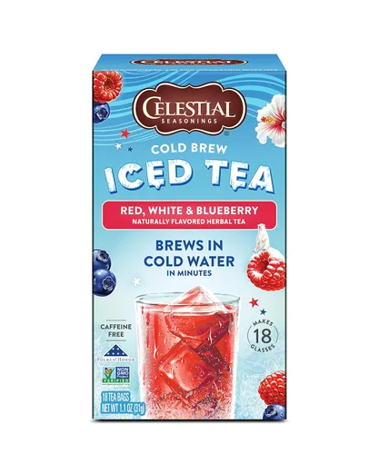 Vista 7 de Celestial Seasonings Té helado Cold Brew, Citrus Sunrise, sin cafeína, 18 bolsas de té (paquete de 6)