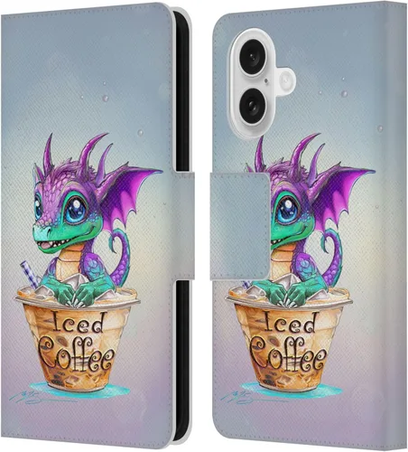 Vista 252 de Head Case Designs Officially Licensed Ruth Thompson Boba Tea Cup O Dragons Leather Wallet Case Compatible with Apple iPhone 7 Plus / 8 Plus