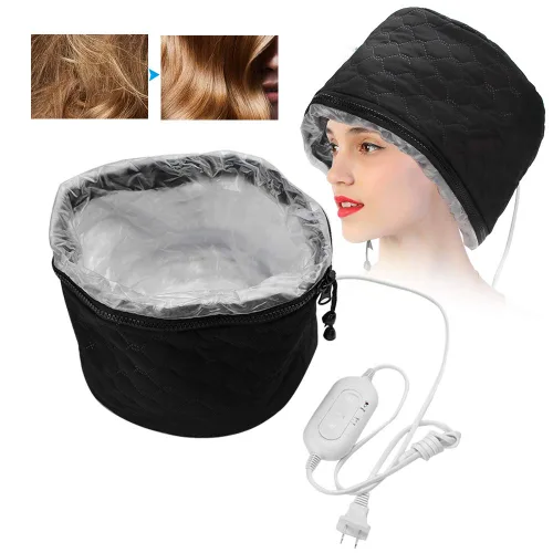 Vista 8 de Vaporizador para el cabello, 3 engranajes, control inteligente de temperatura, tratamiento de aceite caliente, sombrero para el hogar, calefacción