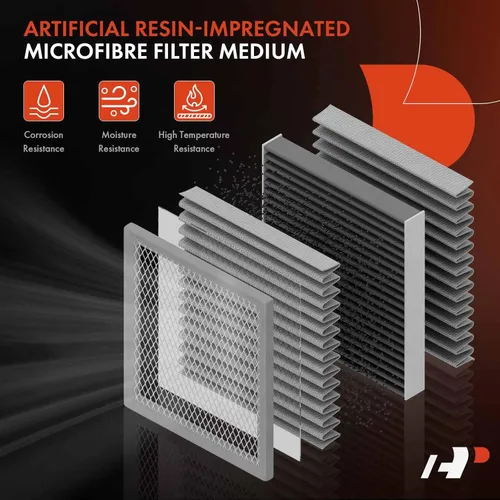 Vista 3 de A-Premium Filtro de aire de motor de 2 piezas compatible con modelos Honda - Civic 2016 2017 2018 2019 2020 2021, CR-V 2017 2018 2019 2020 2021 2022