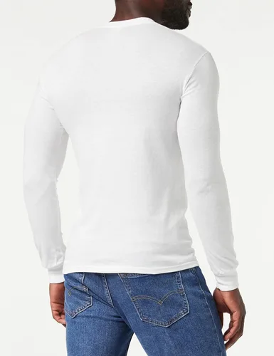 Vista 4 de Gildan Camiseta de manga larga de algodón pesado para adultos, estilo G5400, paquete de 2