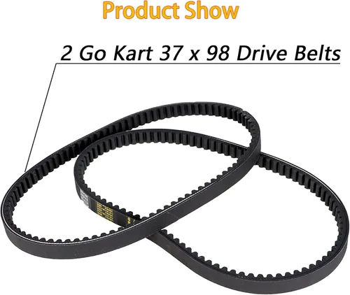 Vista 2 de WFLNHB Go Kart - Correa de transmisión de 37 x 98 para convertidor de par de cometa 203597, sustituye a 10042 (2)