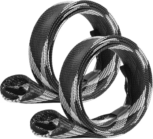 Vista 13 de SF Funda para caña de pescar, funda de caña de pescar, cubierta de caña de pescar, protector de caña de malla trenzada, guantes de caña de pescar