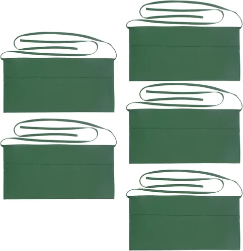 Vista 11 de Resistente al agua 3 bolsillos grandes cintura servidor delantal