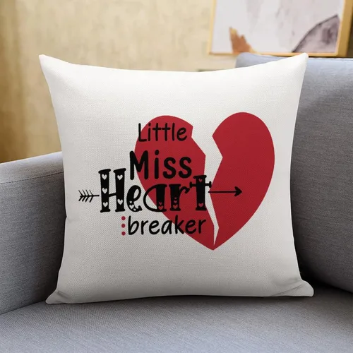 Vista 20 de XOXO Hugs and Kisses Square Accent Decorative Pillow Cover for Sofa Couch Chair Office Decor 16"x16",Romantic Valentine Pillow Cases for for Men