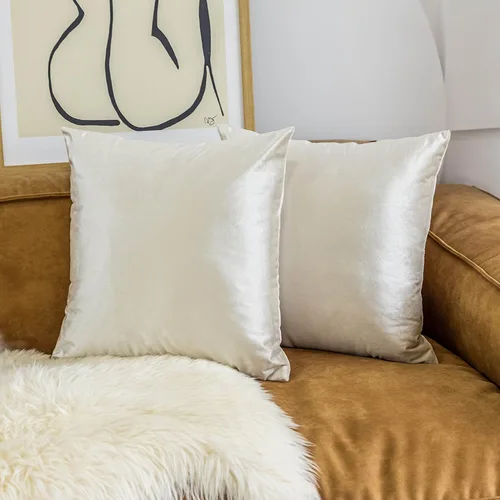 Vista 42 de Home Brilliant Funda de cojín decorativa para el hogar, en terciopelo, para sofá, silla, cama.