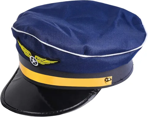 Vista 3 de Beelittle Kit de disfraz de capitán piloto de aerolínea juego de accesorios de vestir con gafas de sol de aviador