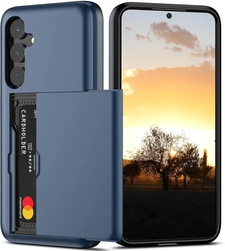 Vista 25 de Nvollnoe Funda para Samsung S23 con tarjetero 5G de 6.1 pulgadas, delgada, de doble capa, resistente, protector para Galaxy S23, funda con ranura