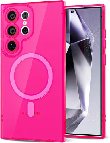 Vista 12 de Svanove Funda para Samsung Galaxy S22 Transparente Compatible con Magsafe Silicone, Funda Magnética Mag Safe Transparente Delgada Bonita, Estética