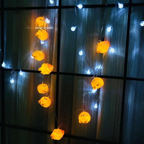 Vista 6 de Lindas luces nocturnas de caracola, luces amarillas, funciona con pilas, luces de hadas para dormitorio, dormitorio, hogar, vacaciones, decoración