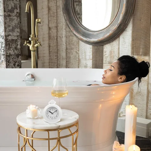 Vista 2 de LIOOBO Reloj de baño de bucle, reloj de baño resistente al agua, digital, resistente al agua, despertador, reloj de pared, reloj de ducha