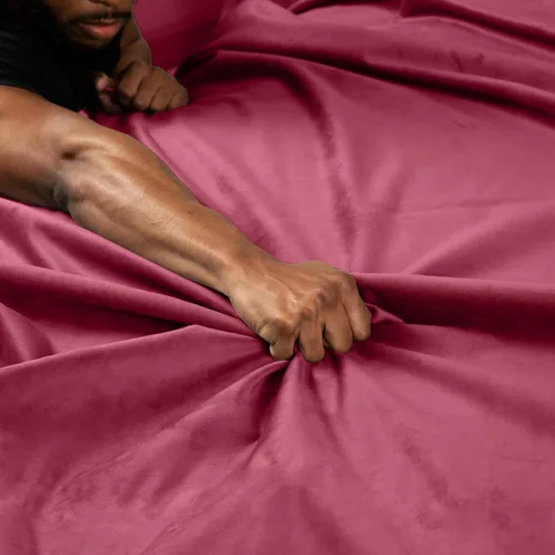 Vista 25 de Liberator Decor Fascinator - Manta sensual a prueba de humedad, microterciopelo berenjena, 72 x 54 pulgadas (paquete de 1)