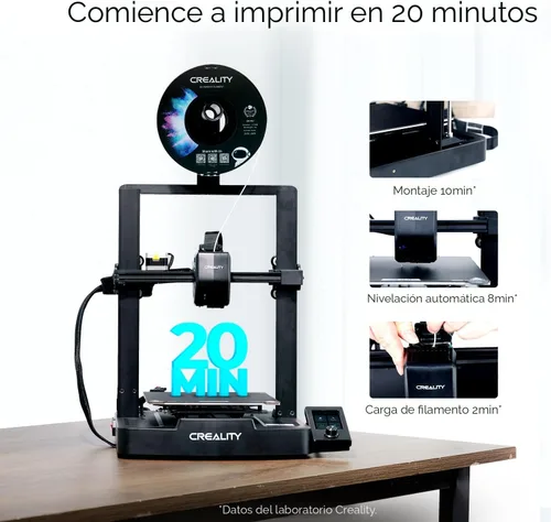 Vista 3 de Creality Ender 3 V3 SE Impresora 3D 9.843 in/s más rápida FDM 3D con nivelación automática CR Touch, extrusora directa Sprite, filamento de carga